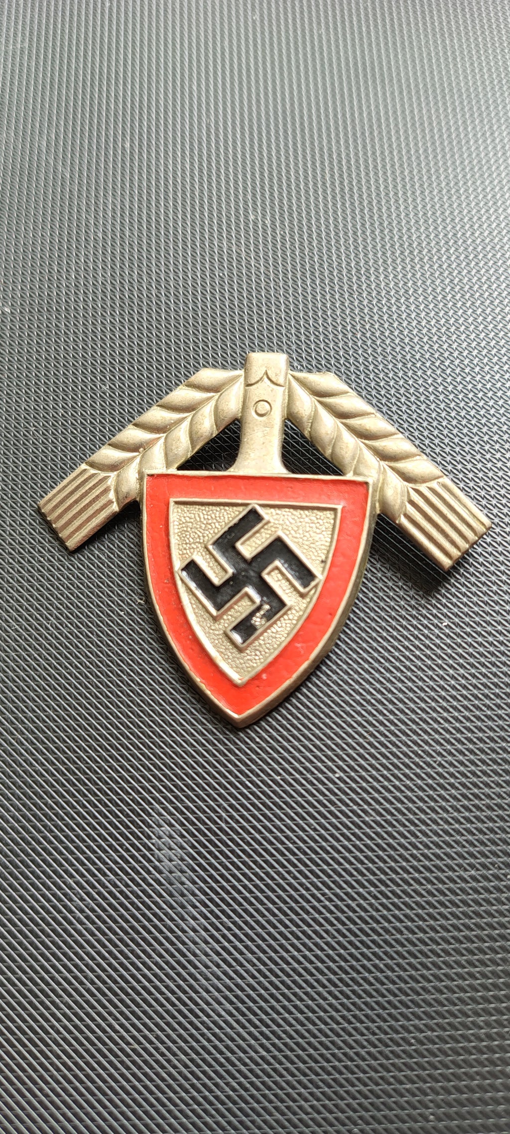 WW2 German RAD Officer Cap Badge