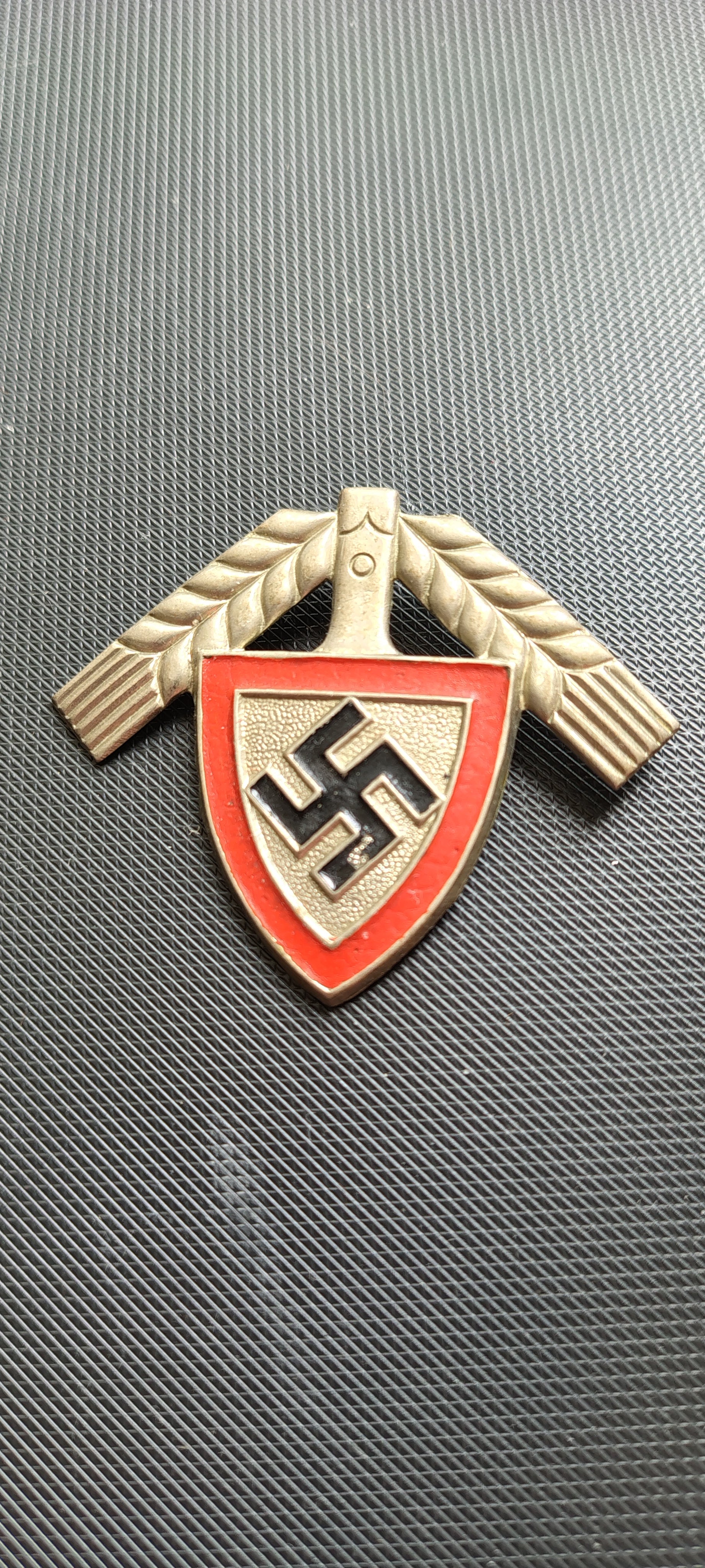 WW2 German RAD Officer Cap Badge