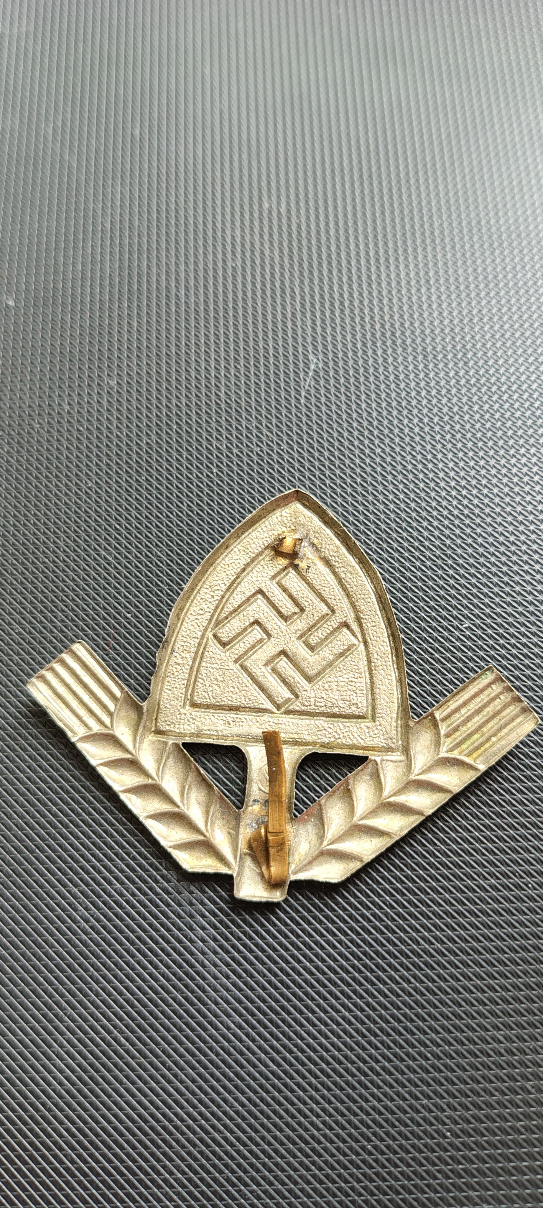WW2 German RAD Officer Cap Badge